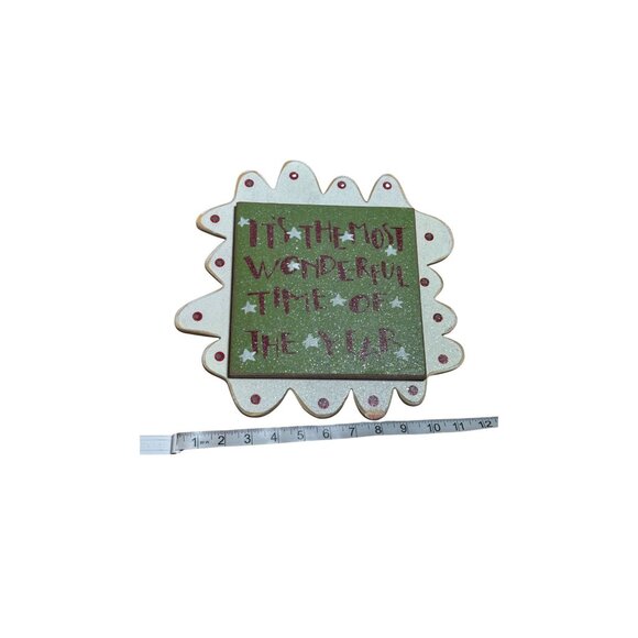 Rustic "It's the Most Wonderful Time of the Year" Christmas Decor Handmade READ - Picture 4 of 5